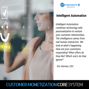 intelligent automation for customer monetization core